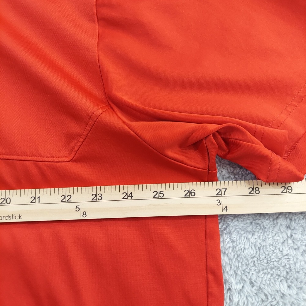 Under Armour Polo Shirt 2XL Men Red‎ Loose Heatgear Athletic Short Sleeve Polo - Picture 3 of 10